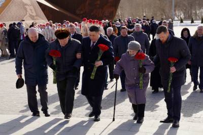 78-летие освобождения ржевской земли от немецко-фашистских захватчиков отметили у мемориала Советскому солдату