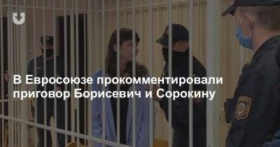 В Евросоюзе прокомментировали приговор Борисевич и Сорокину