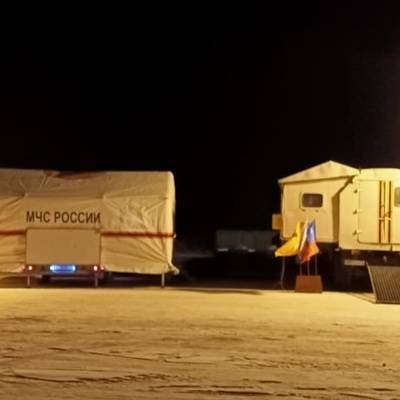 На трассе Оренбург-Орск МЧС развернуло пункты обогрева для автомобилистов