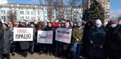 В Житомире проходят карантинные протесты