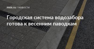 Петр Бирюков - Городская система водозабора готова к весенним паводкам - mos.ru - Москва