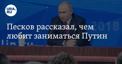 Песков рассказал, чем любит заниматься Путин