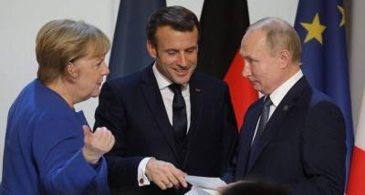 Путин, Меркель и Макрон могут обсудить обострение на Донбассе без Зеленского