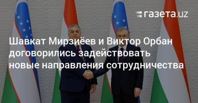 Шавкат Мирзиёев и Виктор Орбан договорились задействовать новые направления сотрудничества