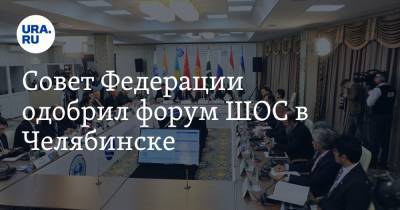Совет Федерации одобрил форум ШОС в Челябинске. Ожидаются десятки делегаций