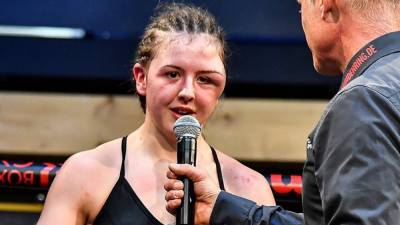 Украинский боксерша изуродовала лицо соперницы, но проиграла бой: фото