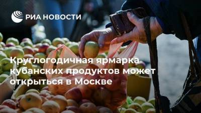 Круглогодичная ярмарка кубанских продуктов может открыться в Москве