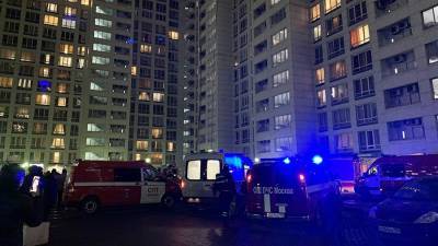 Пожар в московской жилой высотке потушен