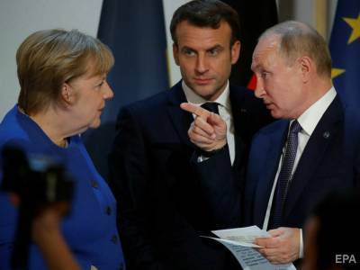 Макрон, Меркель и Путин провели переговоры. Россию призвали взять обязательство по прекращению огня на Донбассе