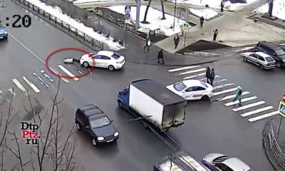 Сбитая на пешеходном переходе в Петрозаводске женщина сама обратилась к врачам