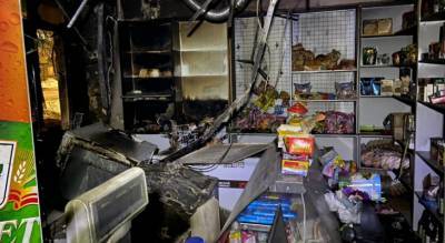 В Канаше вечером неожиданно вспыхнул продуктовый магазин