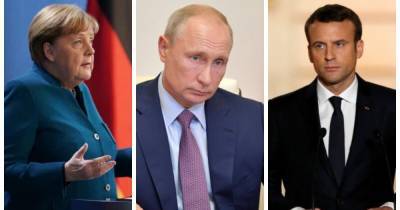 "Необходима Нормандская встреча", - позиция Макрона и Меркель после разговора с Путиным