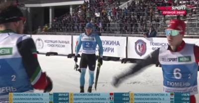 Российские лыжники устроили драку на финише после спринта