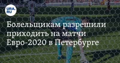 Болельщикам разрешили приходить на матчи Евро-2020 в Петербурге. Условие
