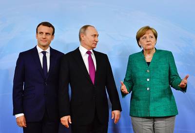 Песков рассказал о "красных линиях" на переговорах Путина с Меркель и Макроном