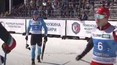 Участники чемпионата России по лыжным гонкам устроили потасовку на финише