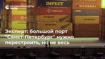 Эксперт: большой порт "Санкт-Петербург" нужно перестроить, но не весь