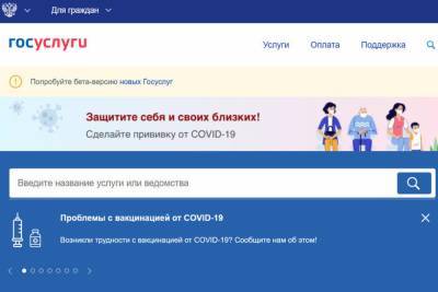 В России заработала тестовая версия портала госуслуг
