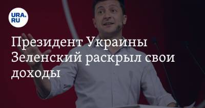 Президент Украины Зеленский раскрыл свои доходы