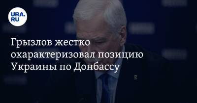 Грызлов жестко охарактеризовал позицию Украины по Донбассу