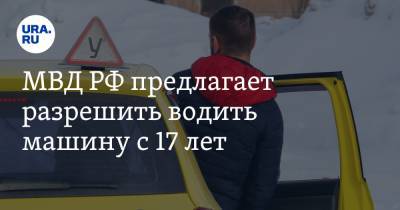 МВД РФ предлагает разрешить водить машину с 17 лет