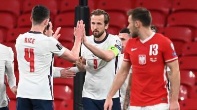 Сборная Англии по футболу вырвала победу над Польшей в отборе ЧМ-2022