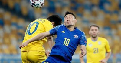 Отбор ЧМ-2022: Украина не сумела одолеть Казахстан, имея преимущество в матче