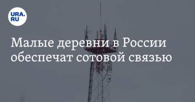 Малые деревни в России обеспечат сотовой связью