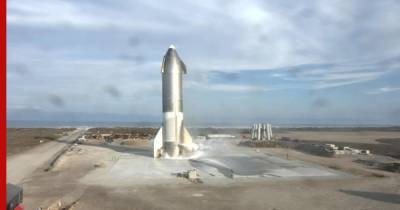 SpaceX впервые удалось посадить прототип корабля для полета на Марс Starship: видео