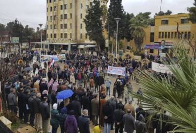 Протурецкие боевики жёстко подавили проправительственный митинг в Сирии