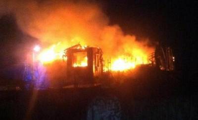 В Тюмени на Мысу сгорел частный жилой дом