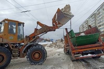 За сутки из Йошкар-Олы вывезено еще 1,7 тысячи кубов снега