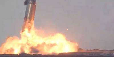 Прототип космического корабля от SpaceX взорвался после посадки