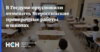 В Госдуме предложили отменить Всероссийские проверочные работы в школах