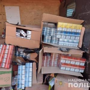 Житель Запорожской области пытался ввезти в Мелитополь более 2 тыс. пачек контрафактных сигарет. Фото