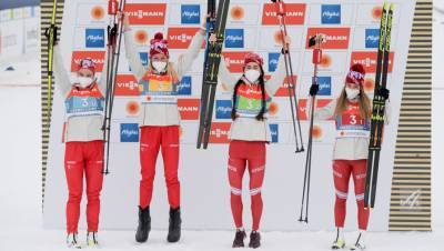 Россиянки завоевали серебро в эстафете на ЧМ впервые с 2005 года
