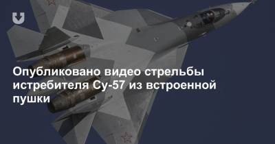 Опубликовано видео стрельбы истребителя Су-57 из встроенной пушки