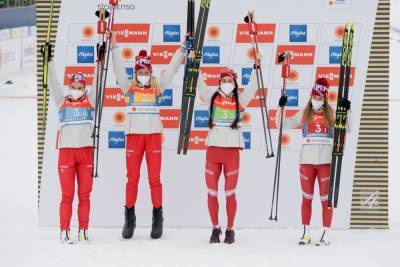 Видеообзор победы Норвегии и серебряного финиша России в женской эстафете на ЧМ-2021