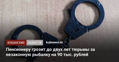 Пенсионеру грозит до двух лет тюрьмы за незаконную рыбалку на 90 тыс. рублей