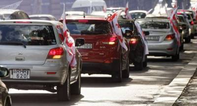 «Свободу Мелии!» — грузинская оппозиция перешла с пикета на автопробег