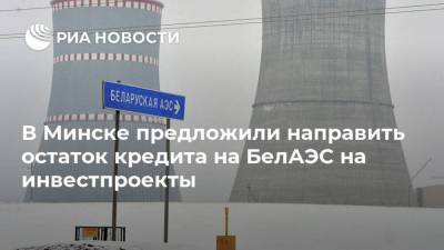 В Минске предложили направить остаток кредита на БелАЭС на инвестпроекты