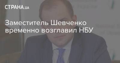 Заместитель Шевченко временно возглавил НБУ