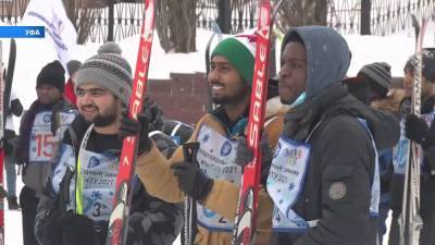 Студенты УГНТУ соревновались в лыжных гонках с преподавателями