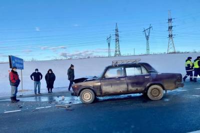 Два автомобиля раскидало на трассе М-2 «Крым» под Тулой 5 марта
