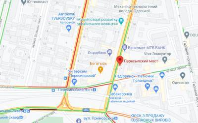 Пробки в Одессе: ситуация на дорогах города 5 марта (карта)