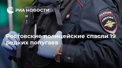 Ростовские полицейские спасли 19 редких попугаев