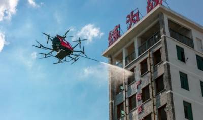 Китайская компания EHang разработала летающую пожарную машину