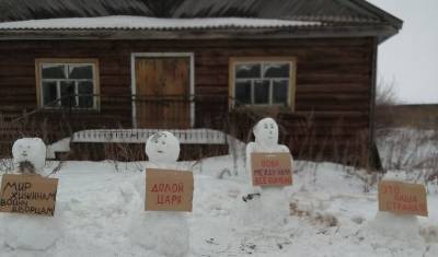 "Вова, между нами все кончено": митинг снеговиков под Архангельском признали законным