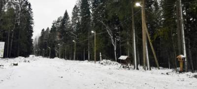 Освещение на лыжной трассе "Фонтаны" в Петрозаводске обещают восстановить до конца марта
