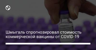 Шмыгаль спрогнозировал стоимость коммерческой вакцины от COVID-19